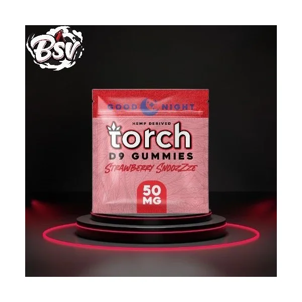 Torch Good Night Gummies 50mg Strawberry Snoozzze
