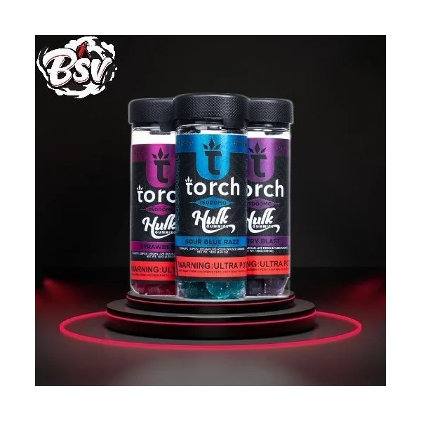 Torch Hulk 15000mg D9+THC-P Gummies 20ct Mango