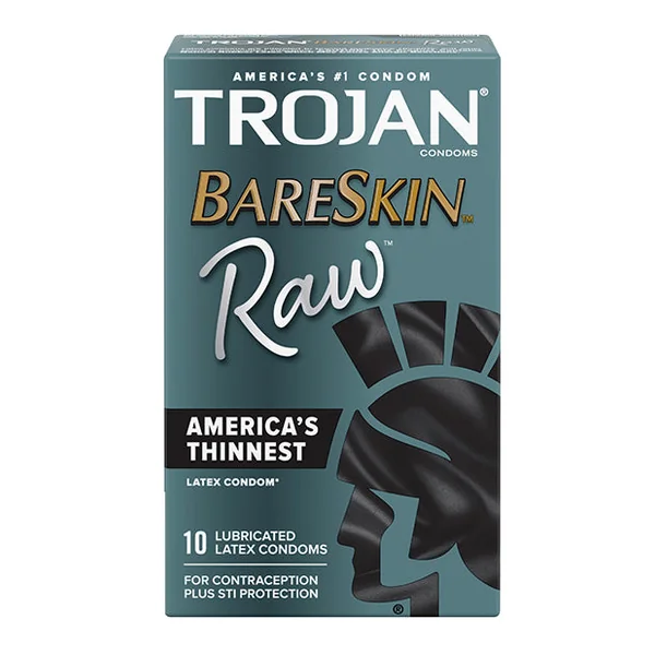 Trojan Bareskin Raw Condom - Pack Of 10