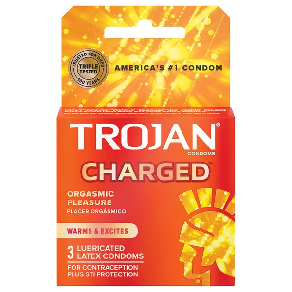Trojan Charged Condoms (3 Pack)