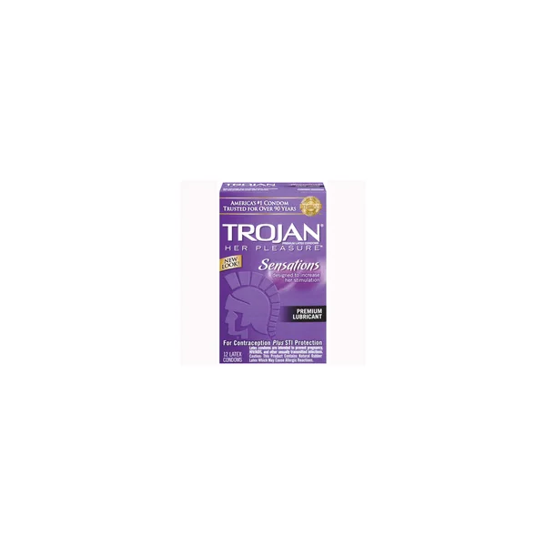 TROJAN HER PLEASURE SENSATIONS 12 PACK