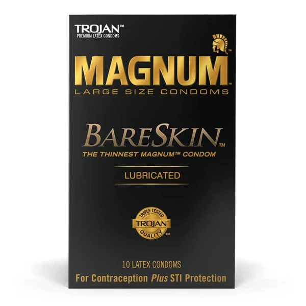 Trojan Magnum BareSkin Ultra Thin Latex Condoms 10 Pack