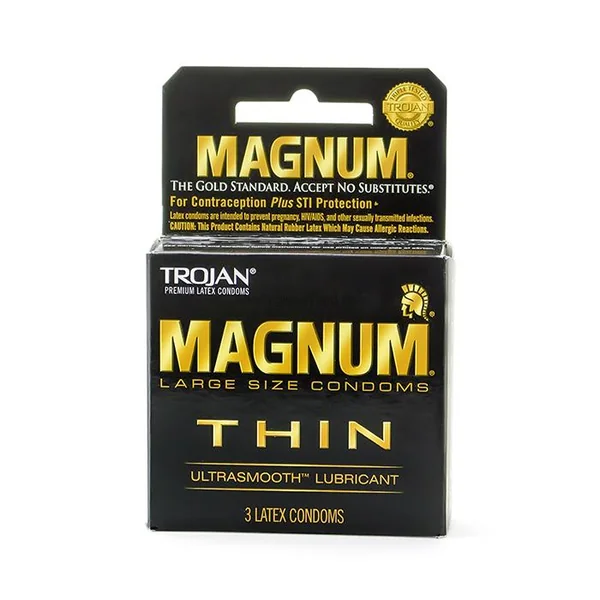 Trojan Magnum Thin Condoms 3 Pack
