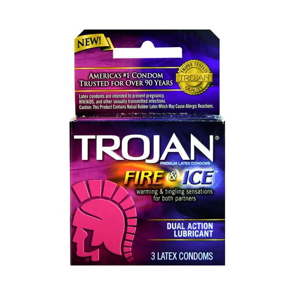 TROJAN PLEASURES FIRE & ICE 3PACK