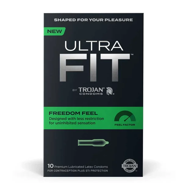 Trojan Ultrafit Freedom Feel Latex Condoms 10 Pack