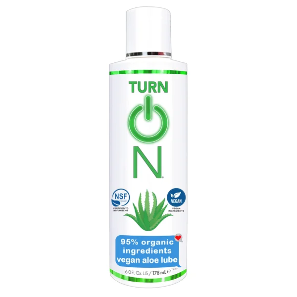 Turn on 95% Organic Ingredients Vegan Aloe Lube - 6 Fl. Oz.