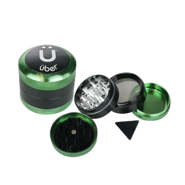 Uber Grinder 3.0 2in 4pc CNC W/Screen Green