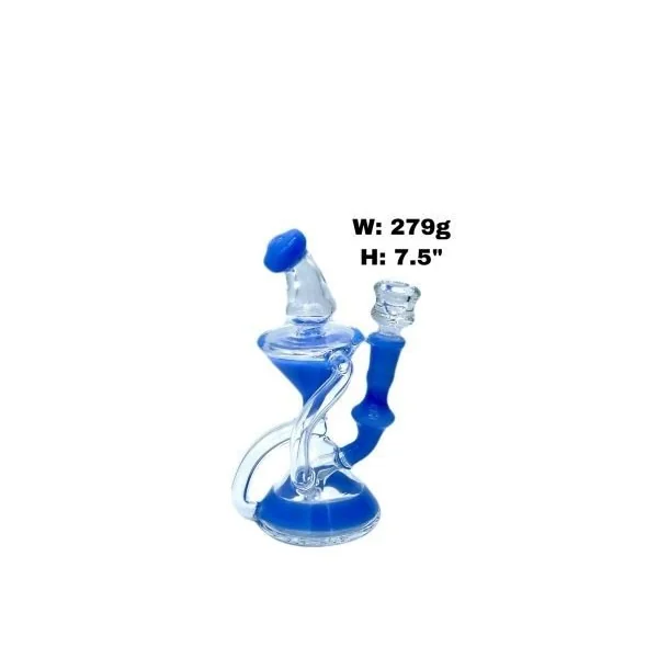 Ultimate Recycler Bent Neck Pinch Center Water Pipe 3855