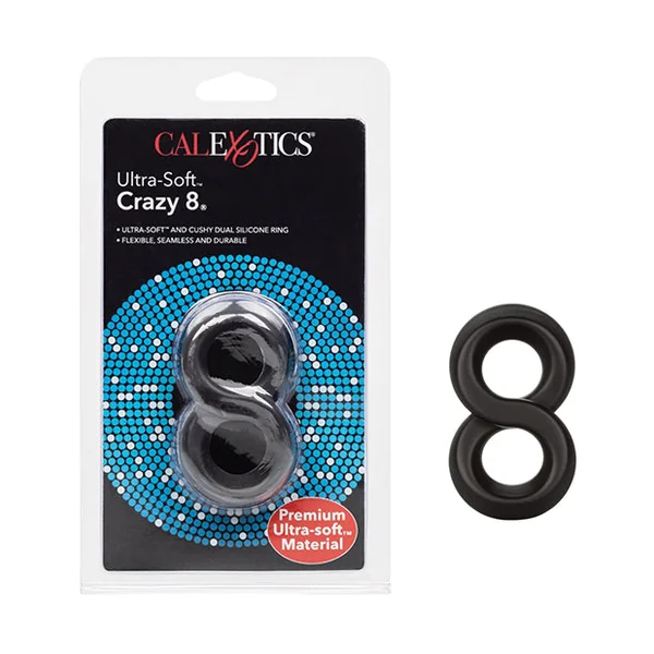 Ultra Soft Crazy 8 Ring - Black