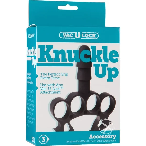 Vac U Lock Non-Slip Grip Knuckle Up Accessory – Black