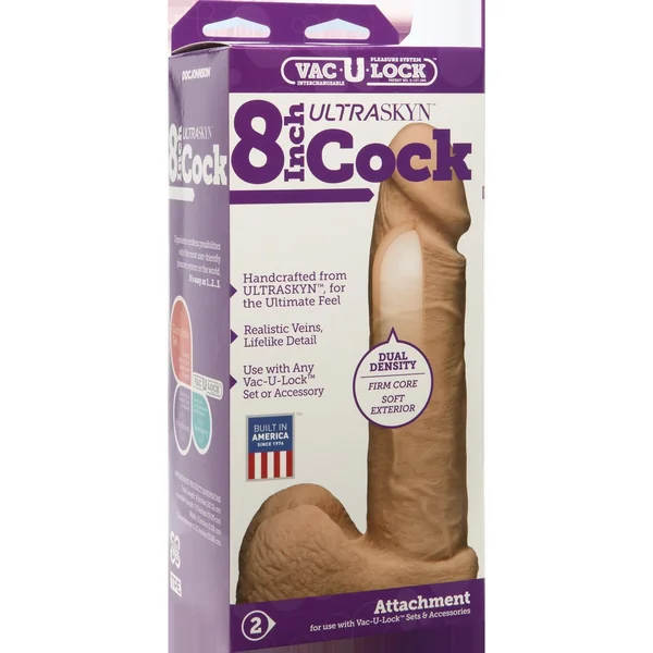 Vac-U-Lock 8-Inch Ultraskyn Cock - Vanilla