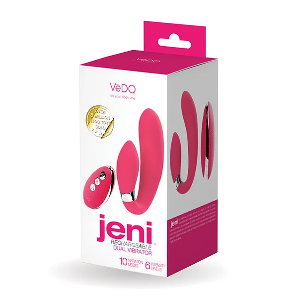 VeDO Jeni Dual Motor Vibe w/Remote - Pink