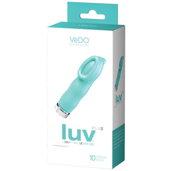 Vedo Luv Plus Rechargeable Vibe - Tease Me Turquoise