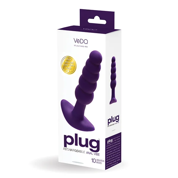VEDO PLUG RECHARGEABLE ANAL PLUG DEEP PURPLE