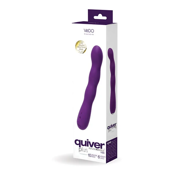 Vedo Quiver Plus Rechargeable Vibe - Deep Purple