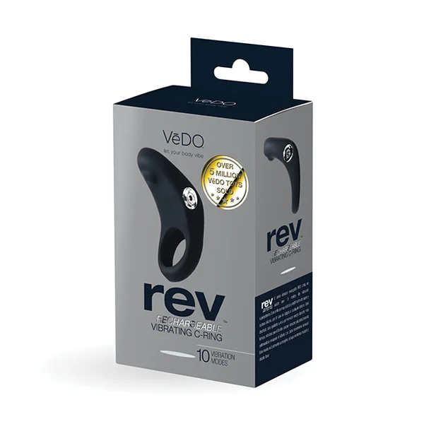 VEDO REV RECHARGEABLE C-RING VIBRATING BLACK