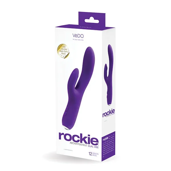 VeDO Rockie Rechargeable Dual Vibe – Indigo