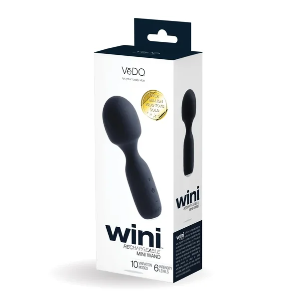 VeDo Wini Rechargeable Mini Wand – Just Black