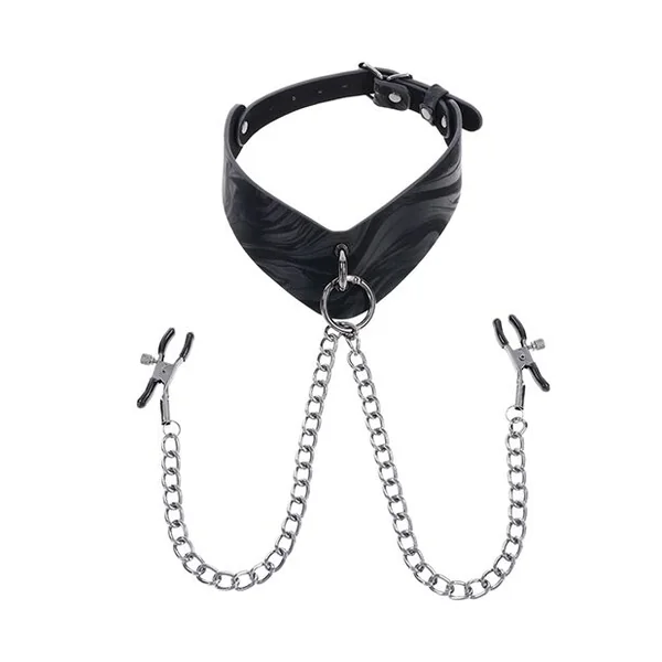 Velvet Noir Collar & Removable Clamps