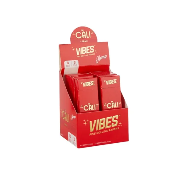 Vibes Cali Hemp 1g Cones 8 Packs 3 Cones Per Pack