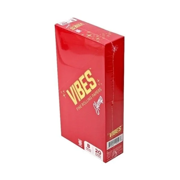 Vibes Cones Hemp 8Pk/Box 20Cones/Pack