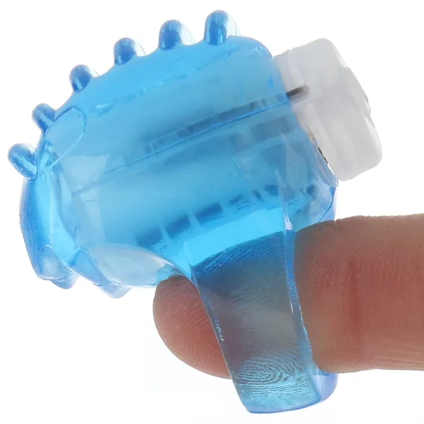 Vibrating Finger Teaser in Blue