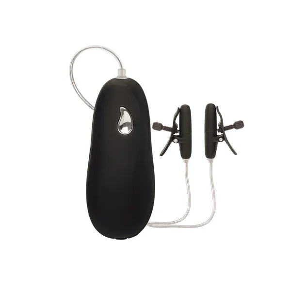 Vibrating Heated Nipple Teasers - Black