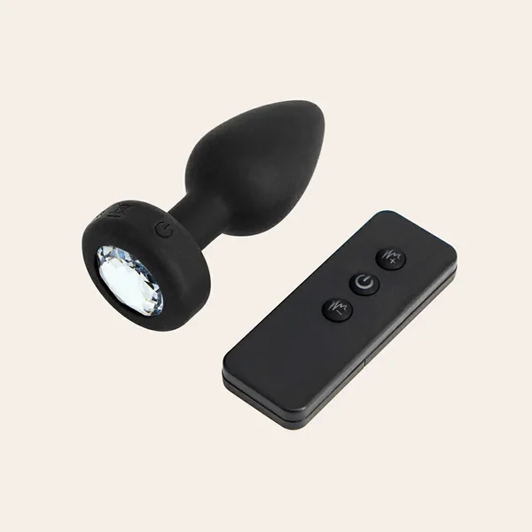 Vibrating Jewel Butt Plug