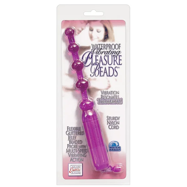 Vibrating Pleasure Beads Waterproof - Purple