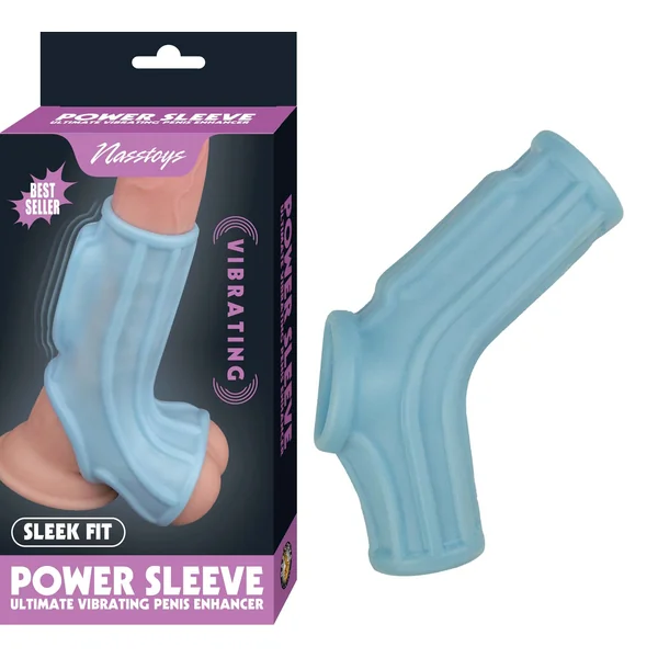 VIBRATING POWER SLEEVE SLEEK FIT – BLUE