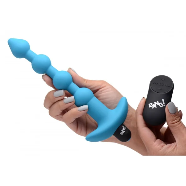 Vibrating Silicone Anal Beads & Remote Control