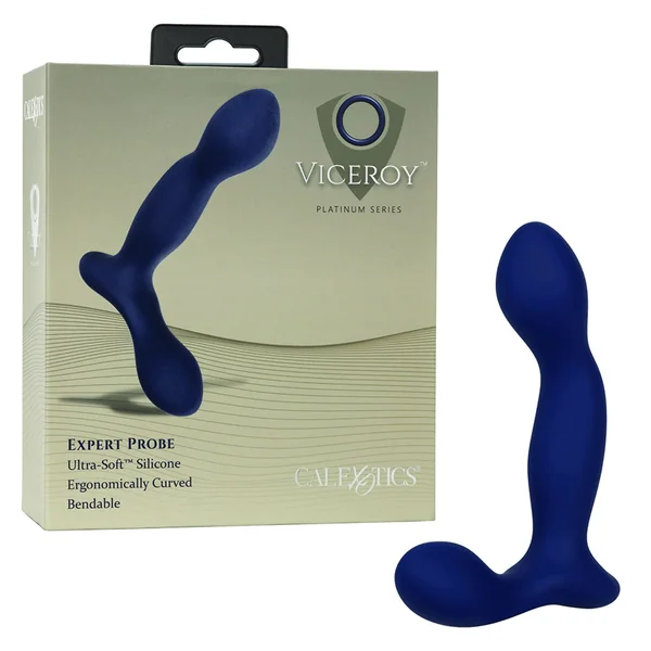 Viceroy Platinum Series Expert Blue Silicone Anal Probe by Cal Exotics