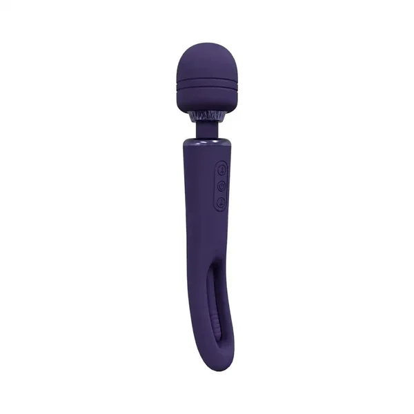 Vive Kiku Double Ended Wand Vibrator with G - Spot Flapping Stimulator