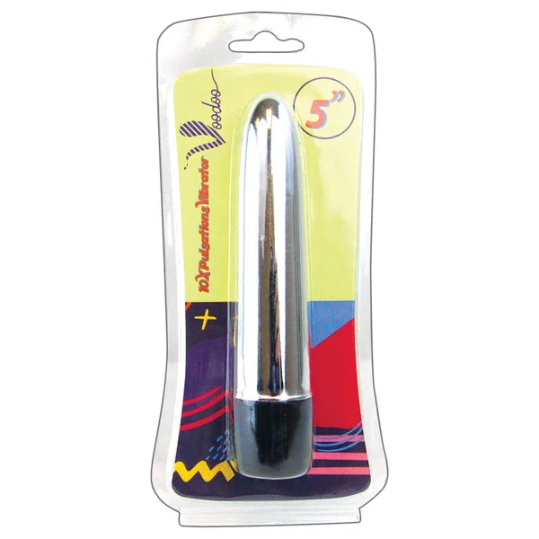 Voodoo Multi Speed Classic Vibrator - Silver 5"
