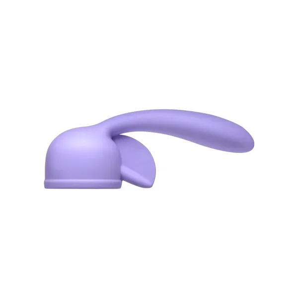 Wand Essentials Fluttering Kiss Dual Stimulation Silicone Attachment – Purple