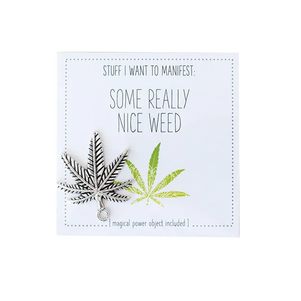 Warm Human Some Really Nice Weed Mini Card & Charm