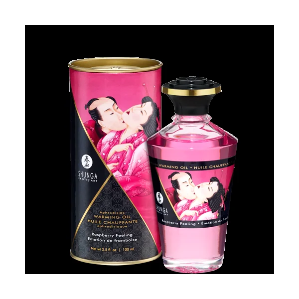 WARMING MASSAGE OIL RASPBERRY FEELING 3.5 OZ