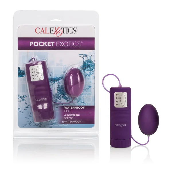Waterproof Pocket Exotics Waterproof Egg - Purple