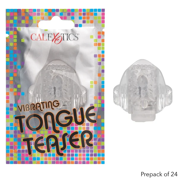 (WD) FOIL PACK VIBRATING TONGU TEASER CLEAR 24PK