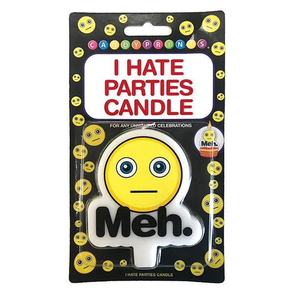 (WD) I HATE PARTIES CANDLE MEH
