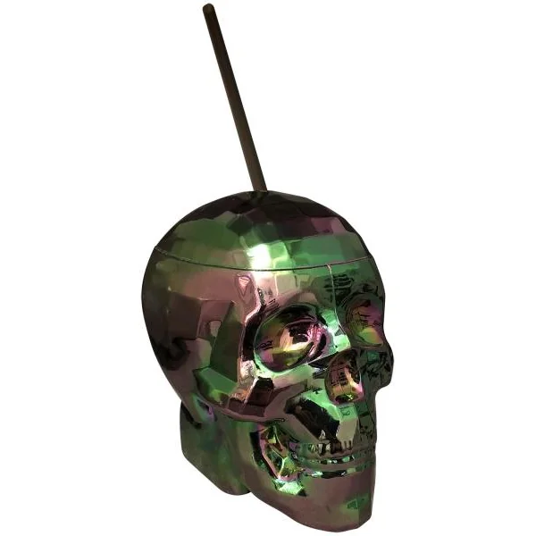 (WD) OIL SLICK SKULL CUP