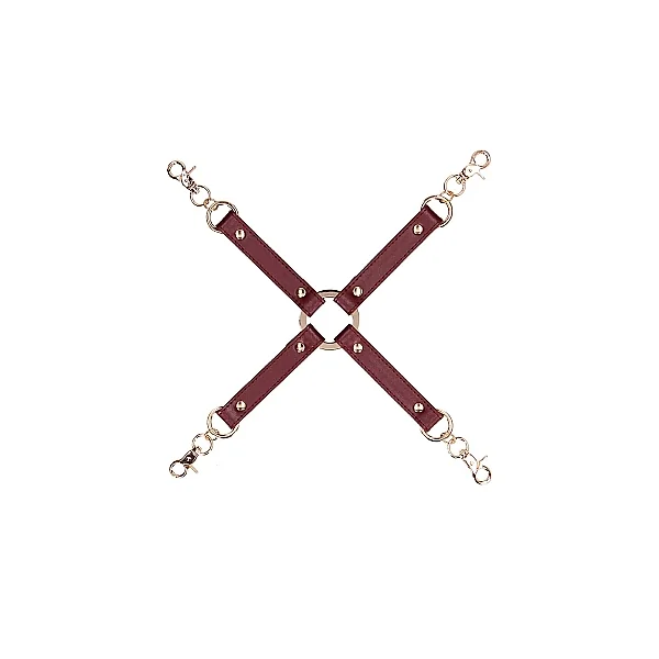 (WD) OUCH HALO HOGTIE CONNECTO BURGUNDY