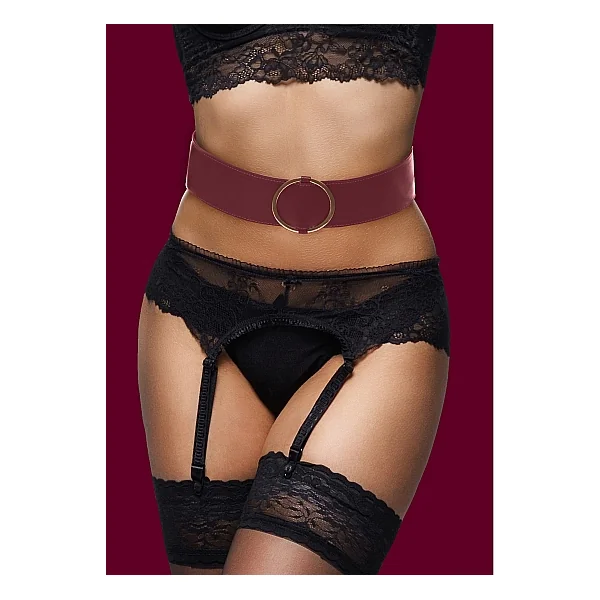 (WD) OUCH HALO WAIST BELT L/XL BURGUNDY