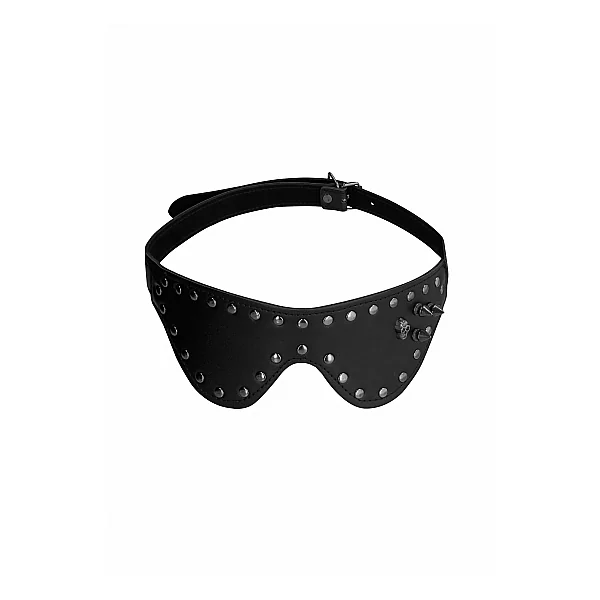 (WD) OUCH! SKULLS & BONES EYE W/ SKULLS & SPIKES BLACK