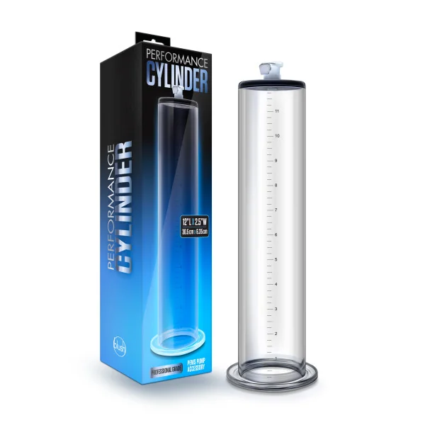(WD) PERFORMANCE 12 IN X 2.5 I PENIS PUMP CYLINDER CLEAR