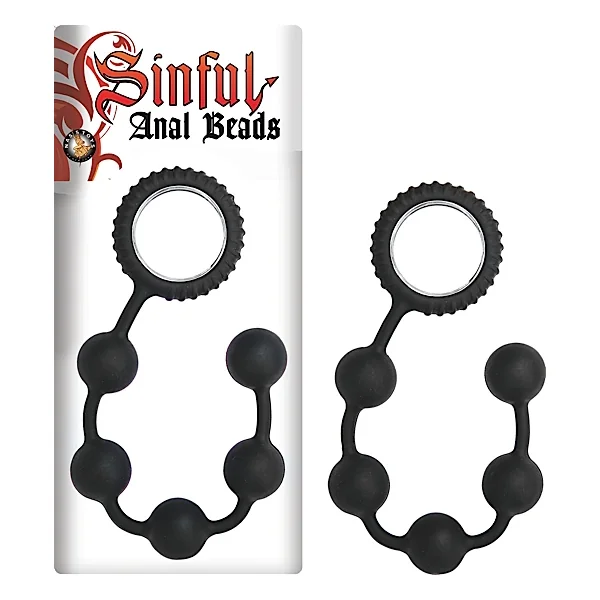 (WD) SINFUL ANAL BEADS BLACK