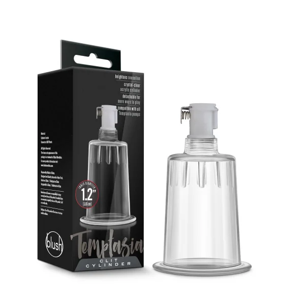 (WD) TEMPTASIA CLIT CYLINDER 1 DIAMETER CLEAR