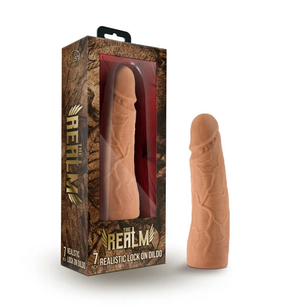 (WD) THE REALM REALISTIC 7 IN ON DILDO MOCHA