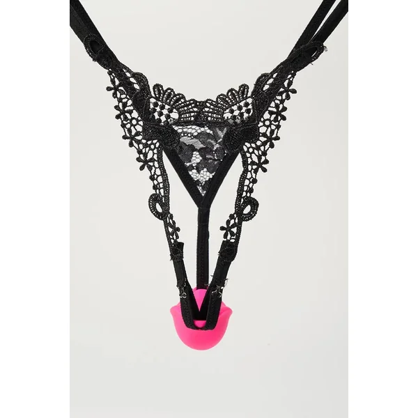 Wearable Clitoral Vibrator with Lace Underwear – Remote Control, Hands-Free Design, Waterproof & Rechargeable