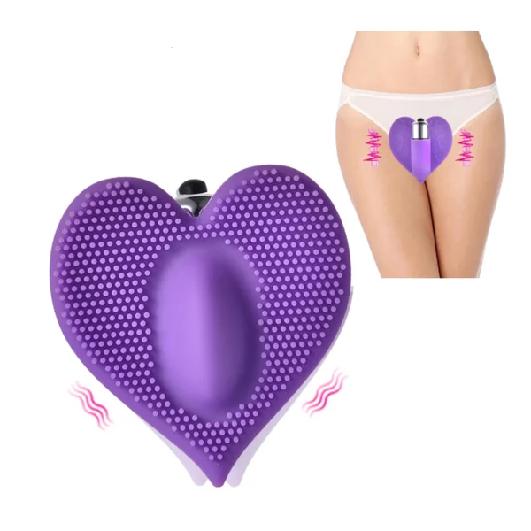 Wearable Heart Design Cute Vagina Massaging Vibrator